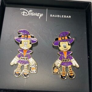 Disney baublebar Minnie Mouse witch Halloween earrings